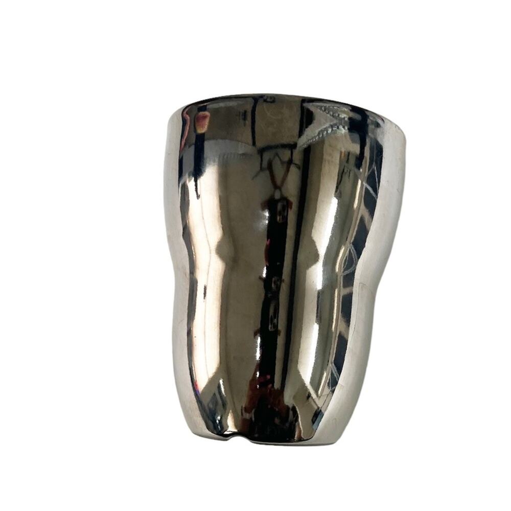 Starbucks Pewter Finish Mug Wave Bottom